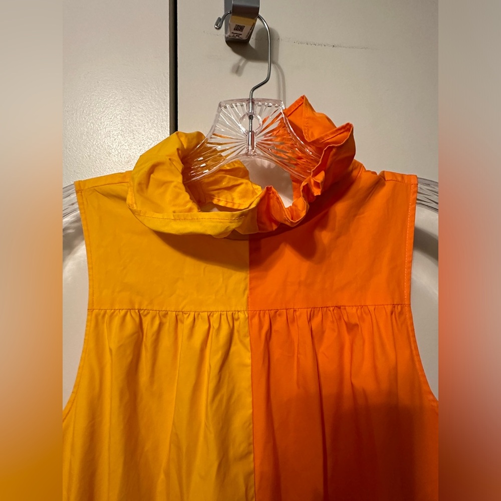 Christopher John Rogers Color Block Yellow/Orange… - image 5